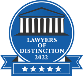 Lawyers of distinction badge - 2022