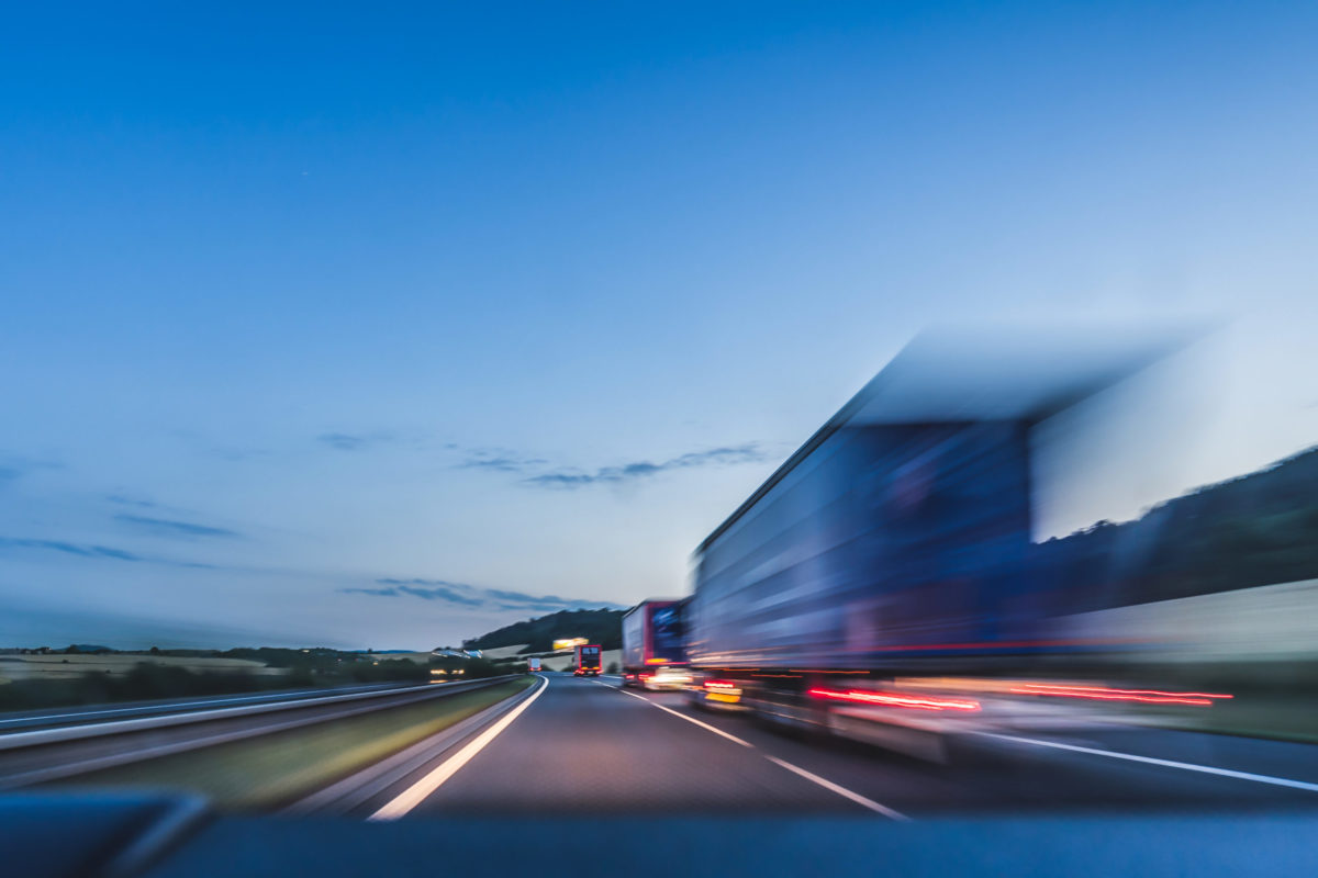 semi-truck speeding in upstate New York