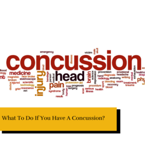 concussion with causes on background