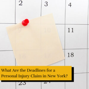 deadlines for ny personal injury lawsuit
