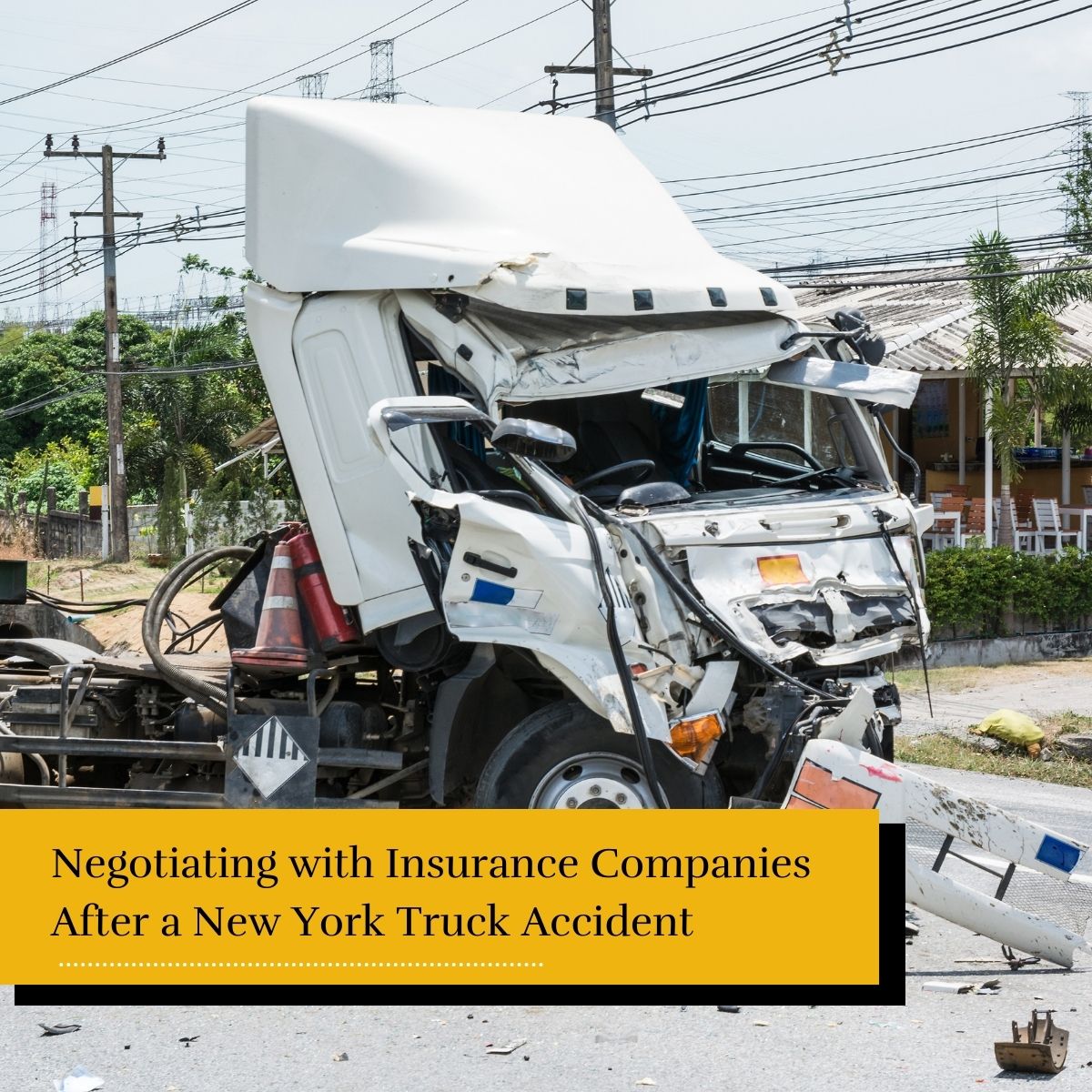 truck accident in new york - how to negotiate with insurance adjusters