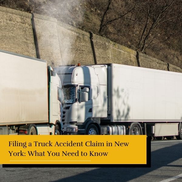 truck accident in a new york highway