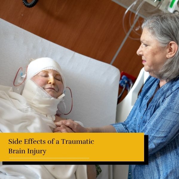 patient in a hospital room - tbi side effects