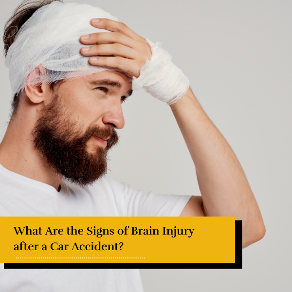 man with a brain injury caused by a car accident in new york - Signs of Brain Injury after a Car Accident