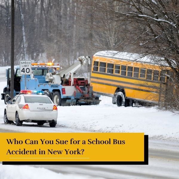 crashed bus - who can you sue for a school bus accident
