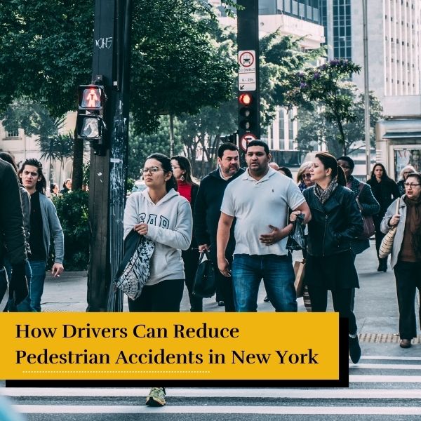 pedestrians walking in New York City - how drivers can reduce pedestrian accidents in New York