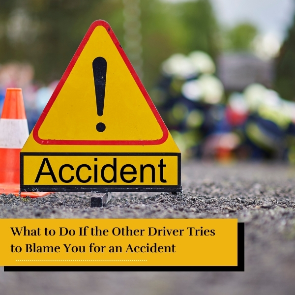 accident sign - What to Do If the Other Driver Tries to Blame You for an Accident