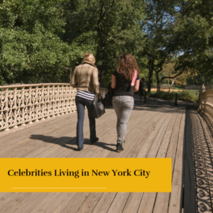 two celebrities walking on central park